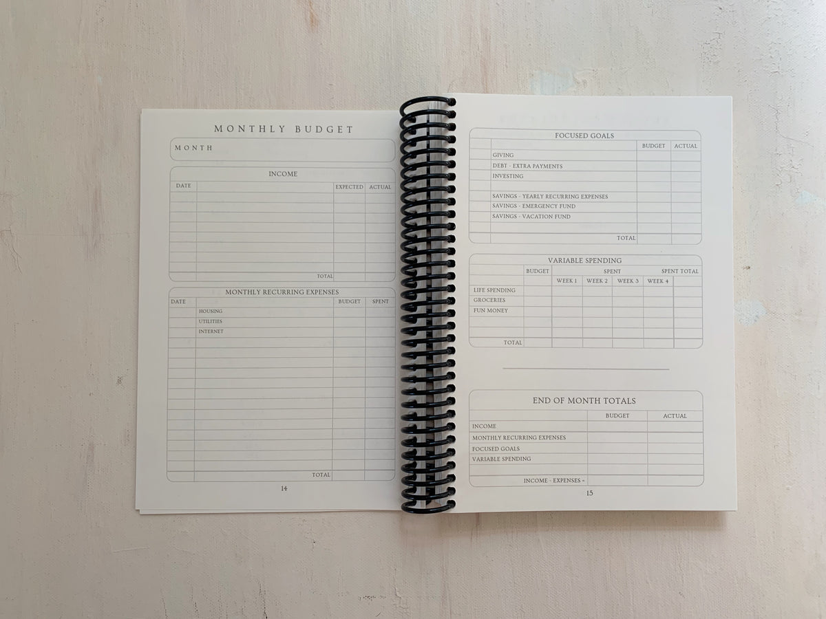 The Classic Collection - Simply Minimal Budget Journal